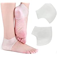 2 Pares Protector de Talon- Talon Gel- Calcetin Talonera- Calcetines Silicona- Protector Talon Silicona- Para el Aquiles…